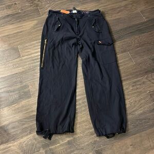 Polo Ralph Lauren Vintage Nautical Cargo Sweatpants pants navy blue Mens XXL